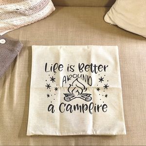 Glamping pillow cover